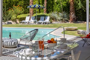 A heated pool