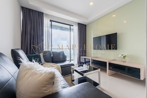 Executive Suite, 2 Bedrooms, Balcony | Living area | 42-inch LCD TV with cable channels - Ion Delemon Premier Suites Genting (Genting Highlands)