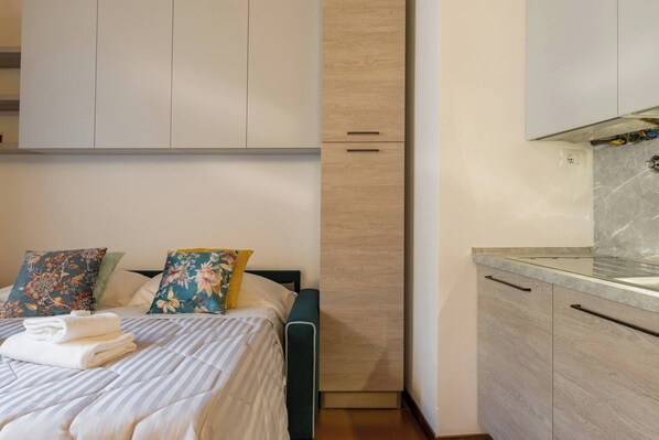 1 Schlafzimmer, Bügeleisen/Bügelbrett, kostenloses WLAN, Bettwäsche