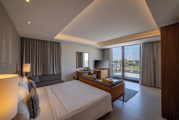 Hochwertige Bettwaren, Betten mit Memory-Foam-Matratzen, Zimmersafe