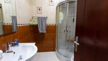 Towels, soap, toilet paper
