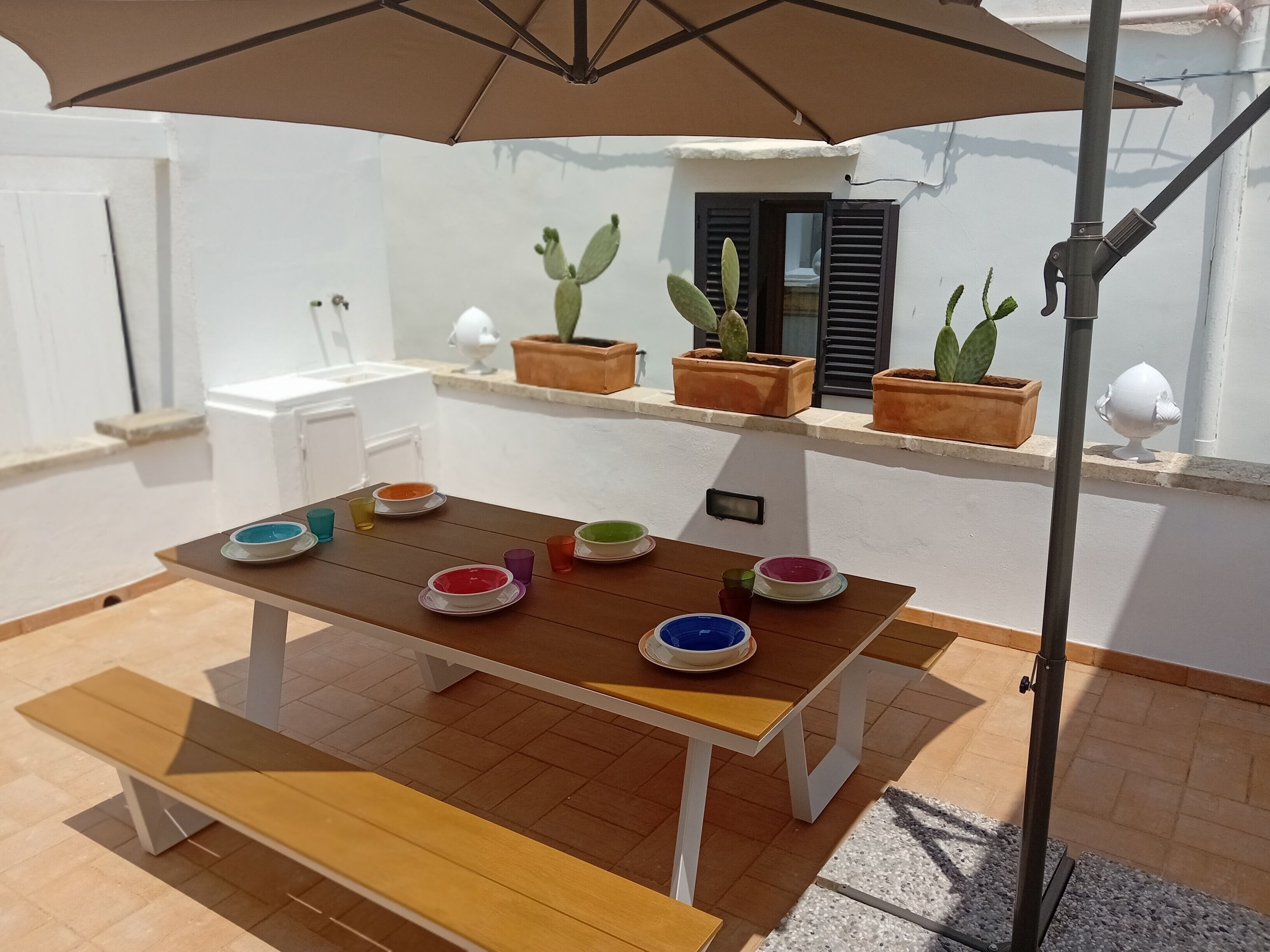 Apartamento conforto | Terraço/pátio
