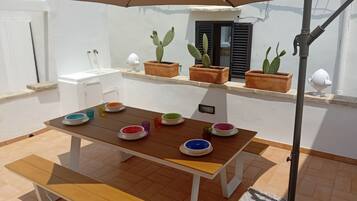 Apartamento conforto | Terraço/pátio