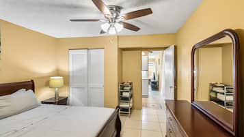 Condo, 1 Bedroom | 1 bedroom, desk, laptop workspace, iron/ironing board