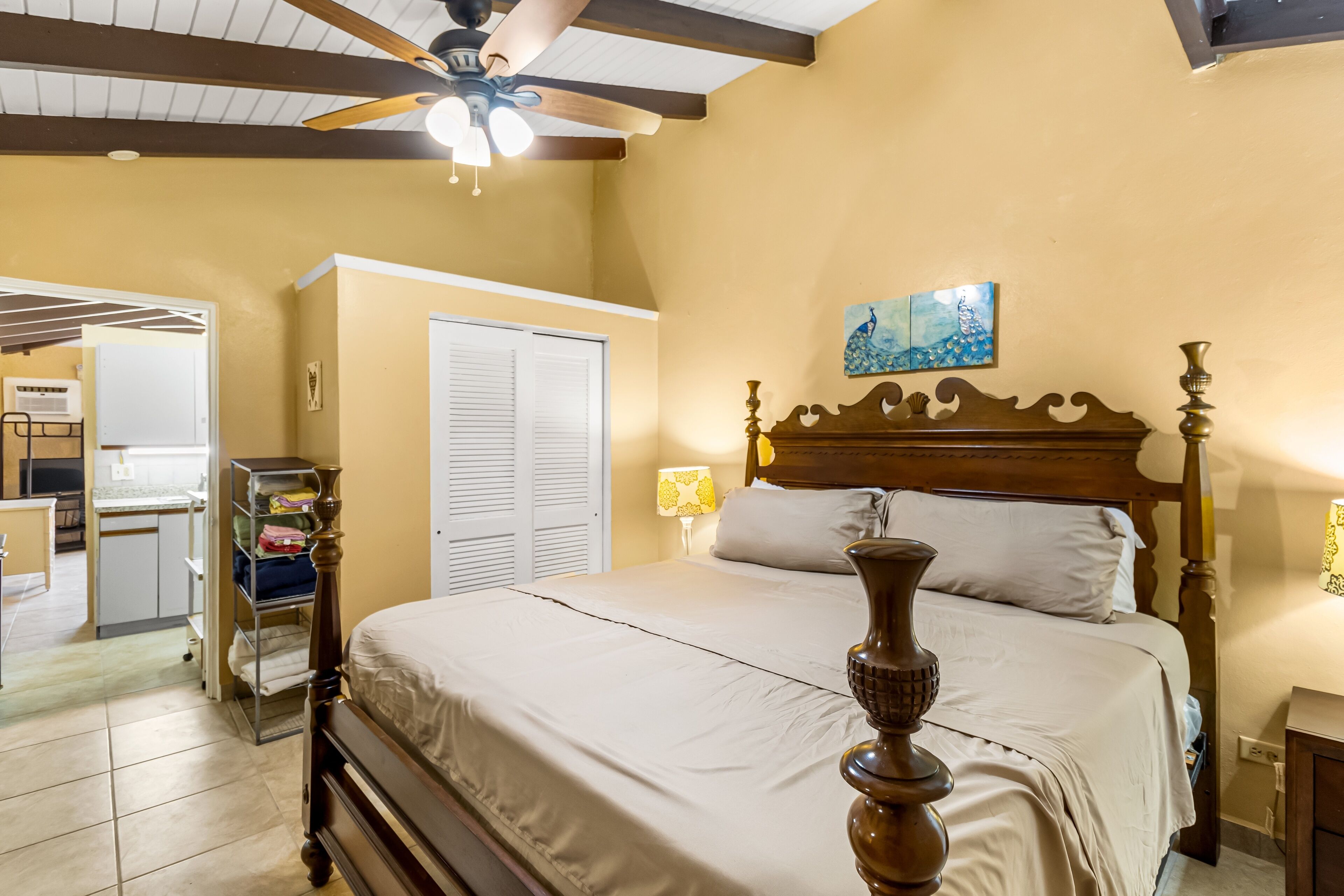 Condo, 1 Bedroom | 1 bedroom, desk, laptop workspace, iron/ironing board