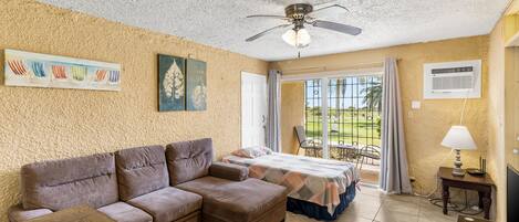 Condo, 1 Bedroom | 1 bedroom, desk, laptop workspace, iron/ironing board