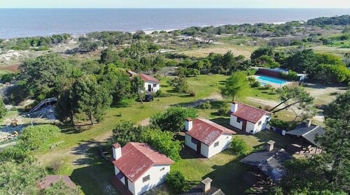 Cabins steps from the beach