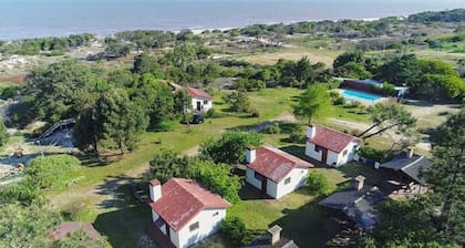 Cabins steps from the beach