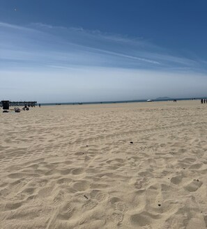 En la playa 
