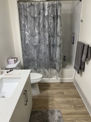 Towels, soap, toilet paper