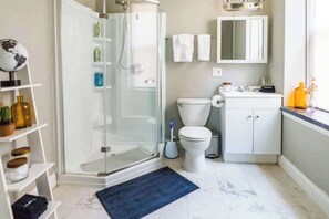 Hair dryer, towels, soap, shampoo - Beautiful 6BR | 2 Kitchens Duplex : By StayStLouis (St. Louis)