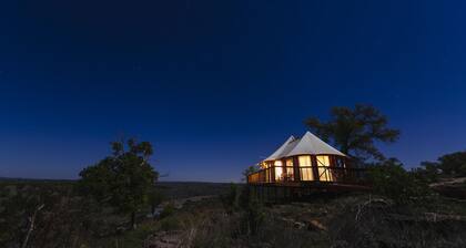 Luxury Safari Tents on 96 acres in the Texas Hill Country