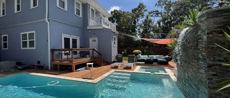 Udendørs pool, opvarmet pool