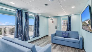 1 bedroom, premium bedding, down comforters, pillowtop beds