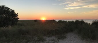 Ferienhaus Nordsee-koje mit Meerblick, Strandkorb, Kamin, Sauna