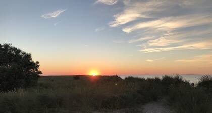 Ferienhaus Nordsee-koje mit Meerblick, Strandkorb, Kamin, Sauna