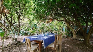 Outdoor dining - 3 bedrooms house with private pool, close to all amenities and beaches. (Bejuco)