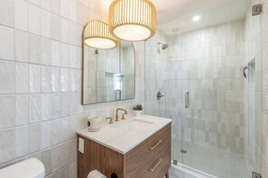 Shower, hair dryer