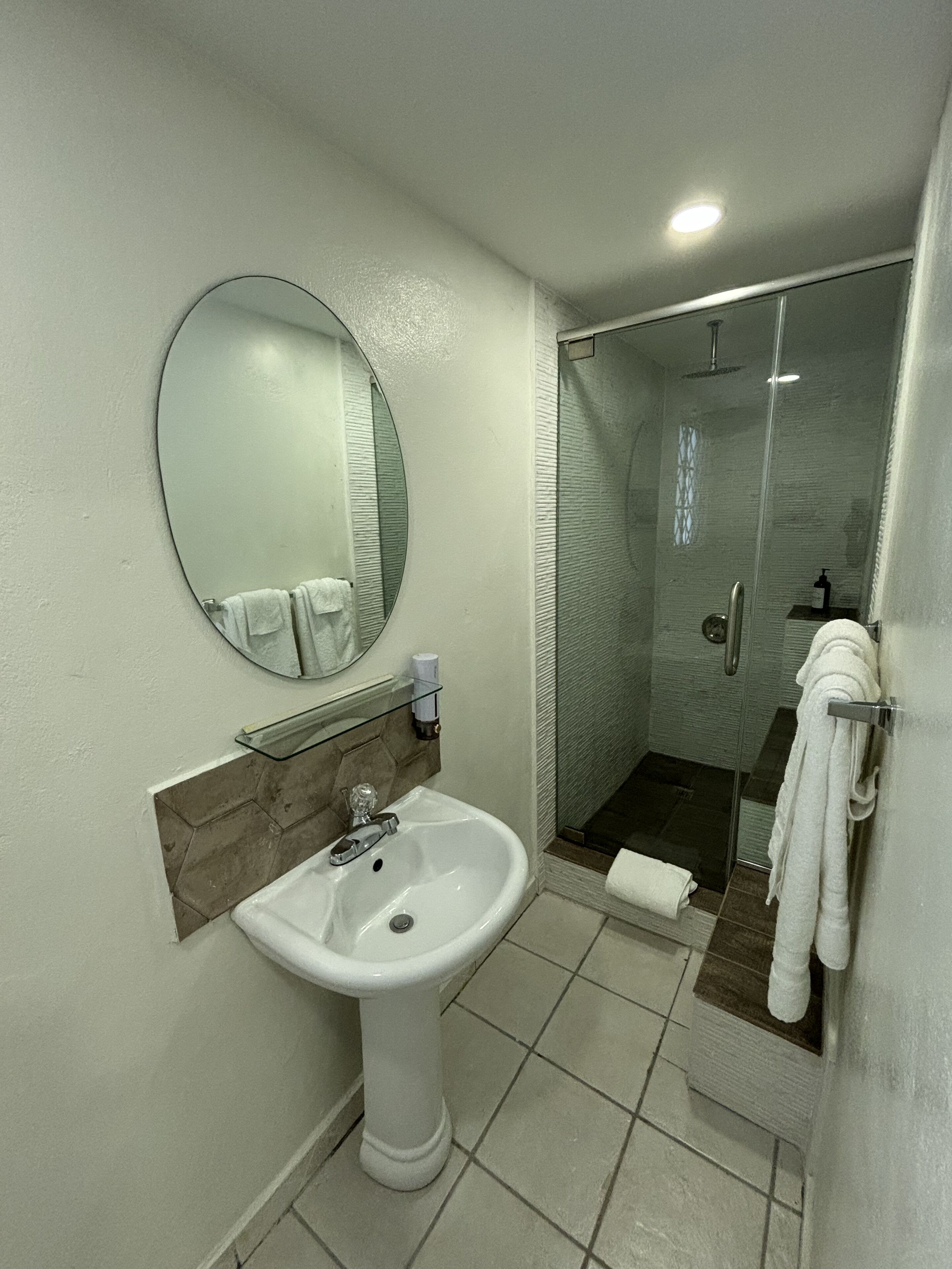 Towels, soap, toilet paper