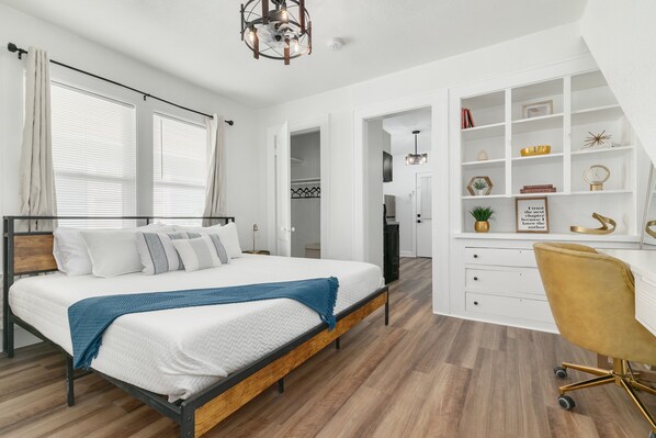 Memory foam beds, individually decorated, individually furnished