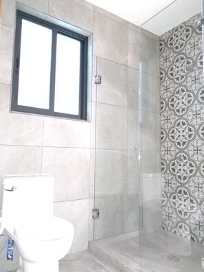 Secador de pelo, toallas, jabón, shampoo