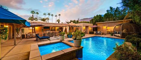 Una piscina riscaldata