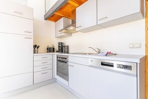 Fridge, oven, stovetop, dishwasher