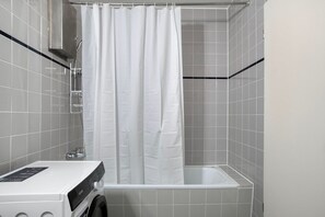 Hair dryer, towels
