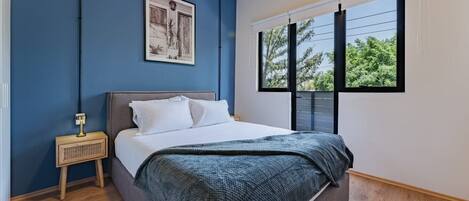 1 bedroom, iron/ironing board, bed sheets