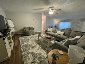 Smart TV, video games, DVD player, table football