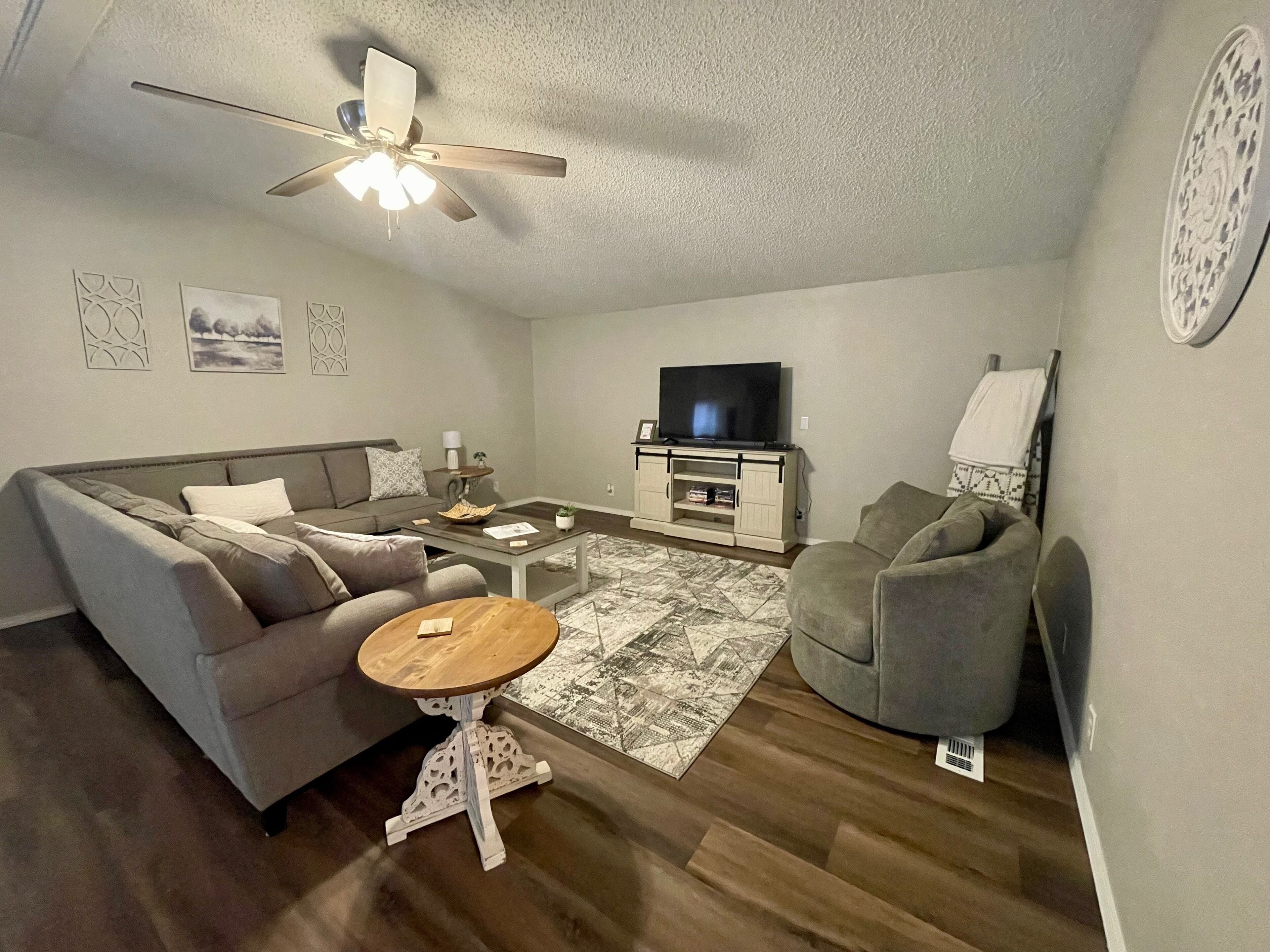 Smart TV, video games, DVD player, table football