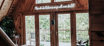 The A-Frame in the Woods + Hot Tub