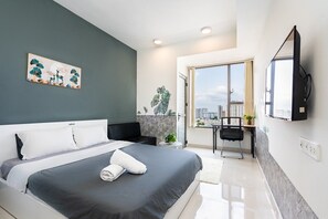 Estúdio panorâmico | Vista para a rua