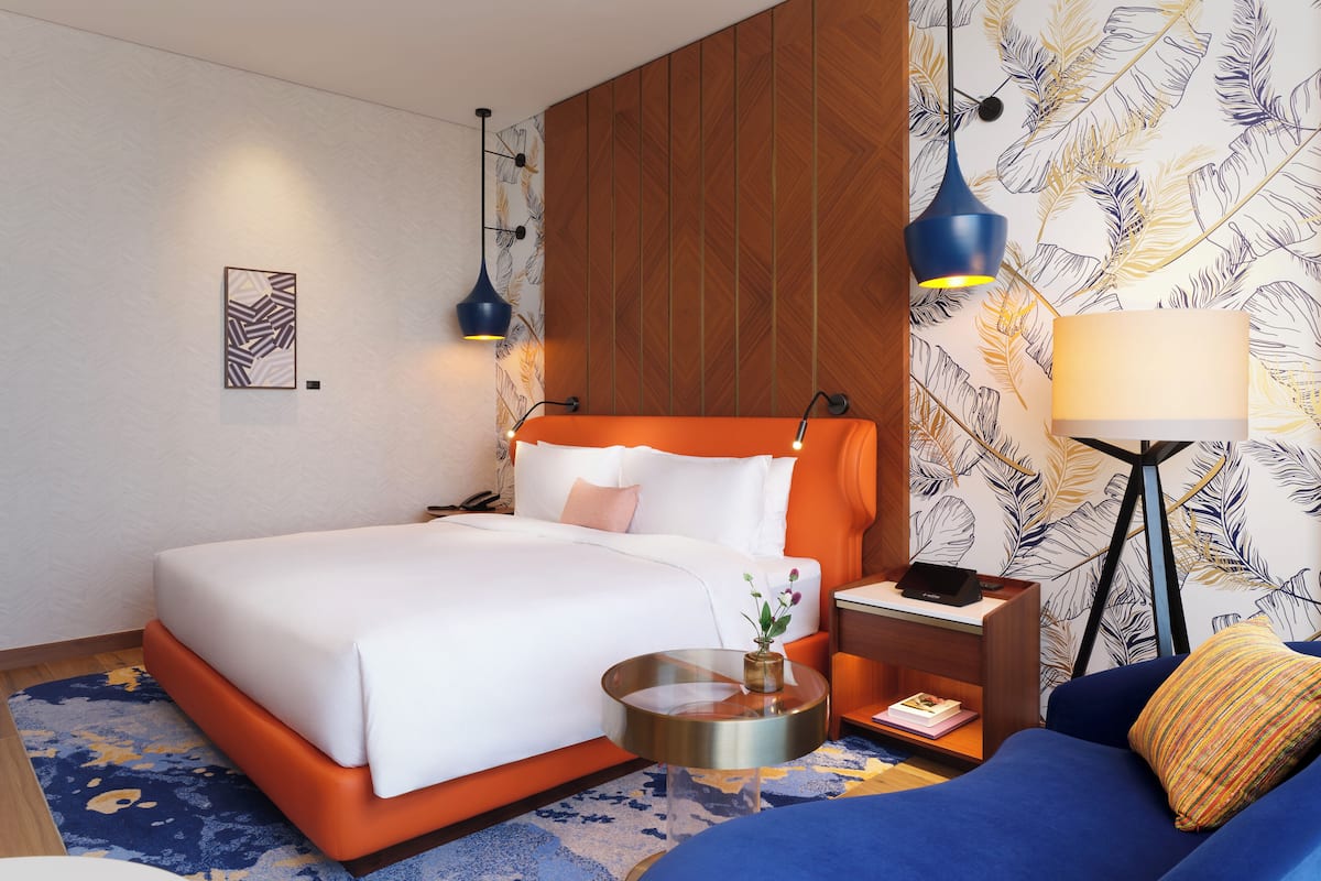 Down duvets, minibar, in-room safe, desk