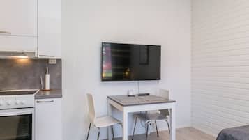 Fridge, microwave, dishwasher, toaster