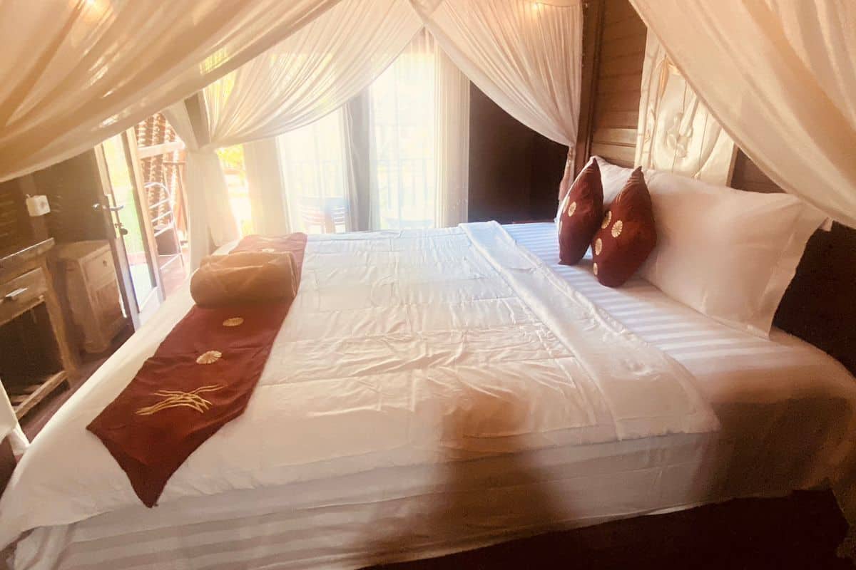Lumbung Villa with Garden View | Desk, soundproofing, free WiFi, bed sheets