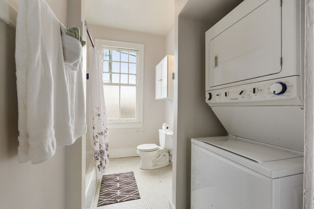 Hair dryer, towels