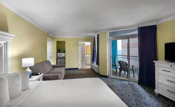 WiFi, bed sheets - Relax in Our Partial Ocean View King Efficiency (Myrtle Beach)