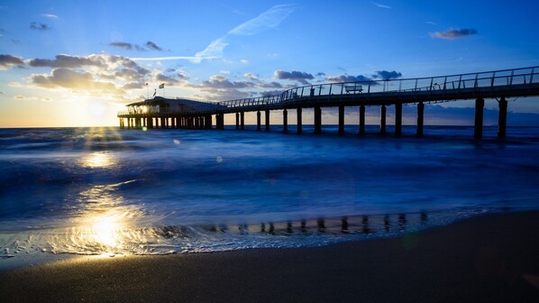 Liegestühle, Strandtücher