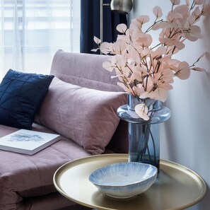 Comfort-lejlighed | Egyptiske bomuldslagner, premium-sengetøj, dundyner
