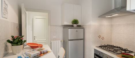 Fridge, oven, stovetop, toaster