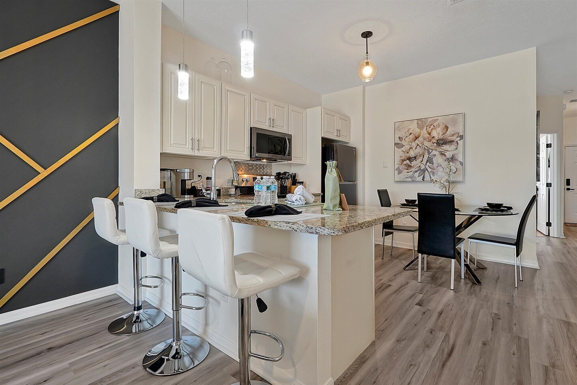 Villa | Private kitchen | Fridge, microwave, oven, stovetop