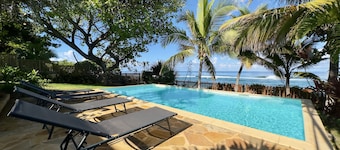 Aigue-marine - Villa Pieds Dans L'eau Avec Piscine à Grand-fond, Saint-gilles