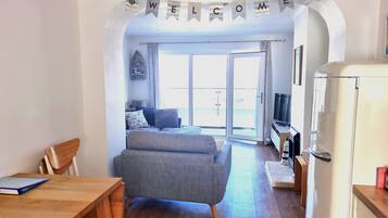 TV, fireplace, DVD player