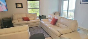 Condo, Multiple Beds, Balcony, Garden View (Habitat 25) | Living area - Habitat 25 (South Padre Island)