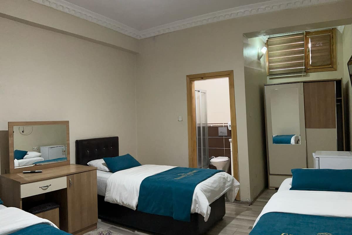 1 slaapkamer, luxe beddengoed, een bureau, extra bedden