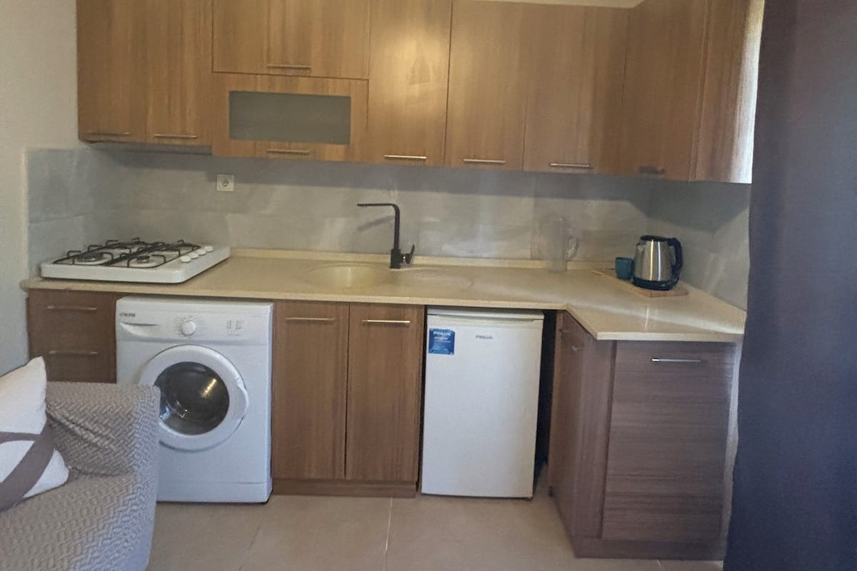 Family Apartment, Lake View | Private kitchen | Dining tables