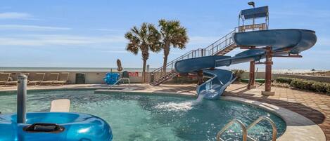 Indoor pool, a heated pool