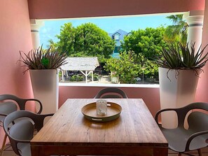 Outdoor dining - Nice condo in Orient bay (St. Martin)