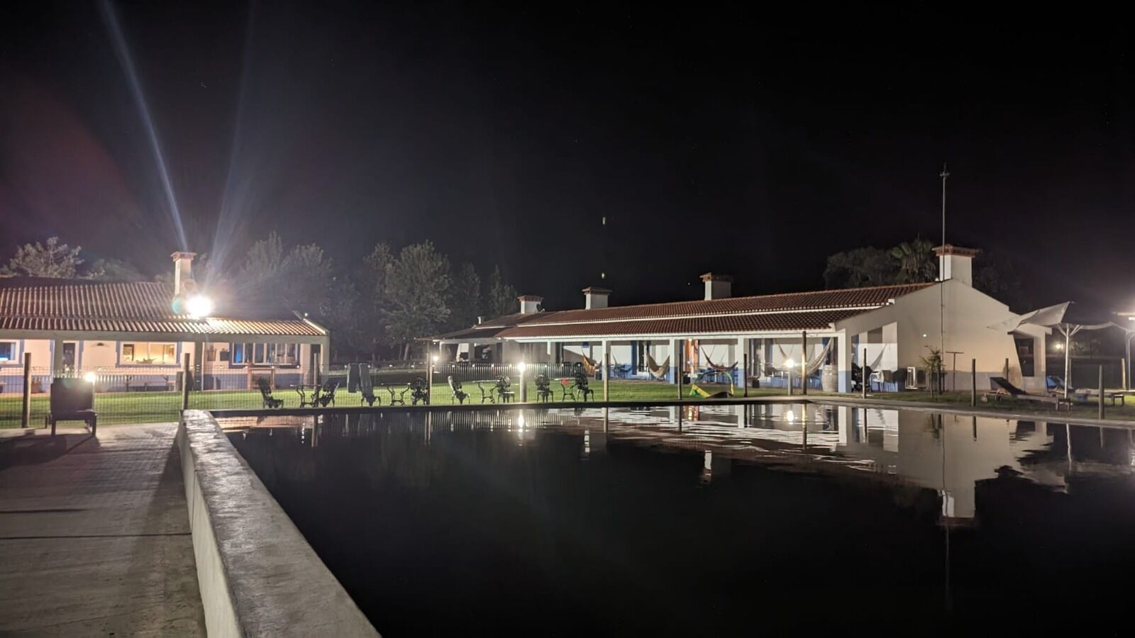 Indoor pool, seasonal outdoor pool, pool umbrellas, pool loungers